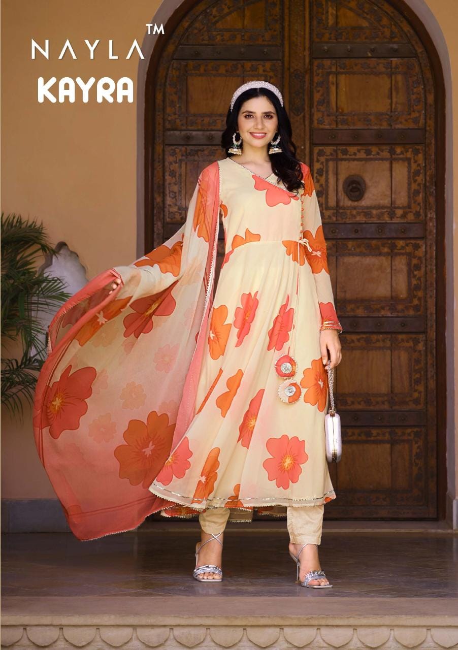 Kayra By Nayla 2001-2002 Printed Anarkali  Kurtis Catalog